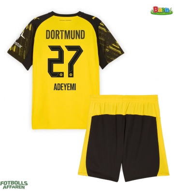 Borussia Dortmund Karim Adeyemi #27 Hemmaställ Barn 2025-26 Kortärmad (+ Korta byxor)